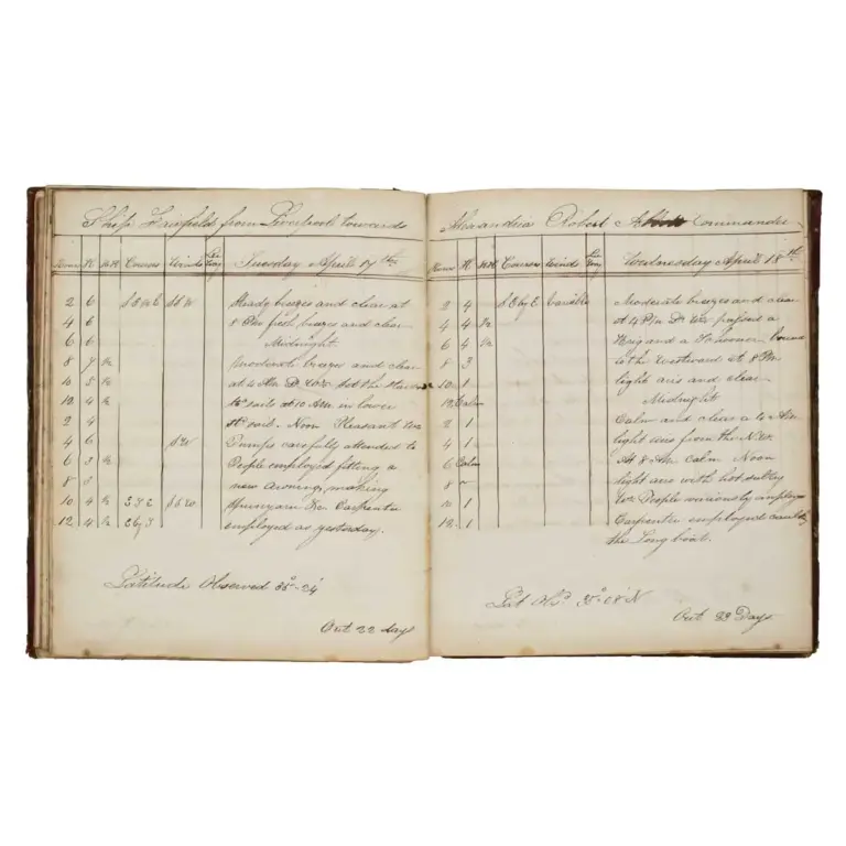 Mariners workbook and log book