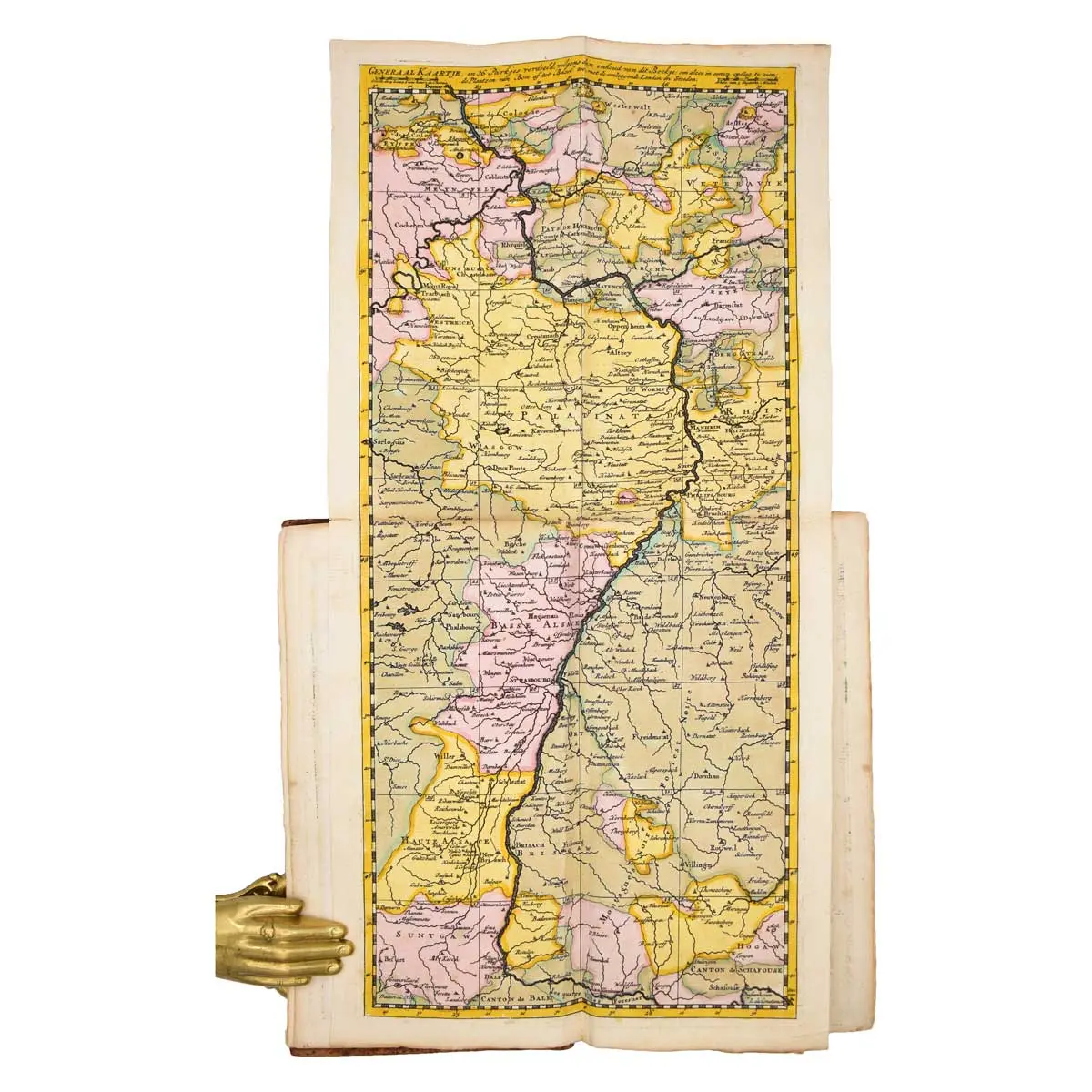 Le Flambeau de la Guerre Allumee au Rhin; Representee en 36 Nouvelles Cartes Geographiques, Dans les quelles on voit le Rhin depuis Bon jusqu’ a Basle, & les autres Places aux environs (2)