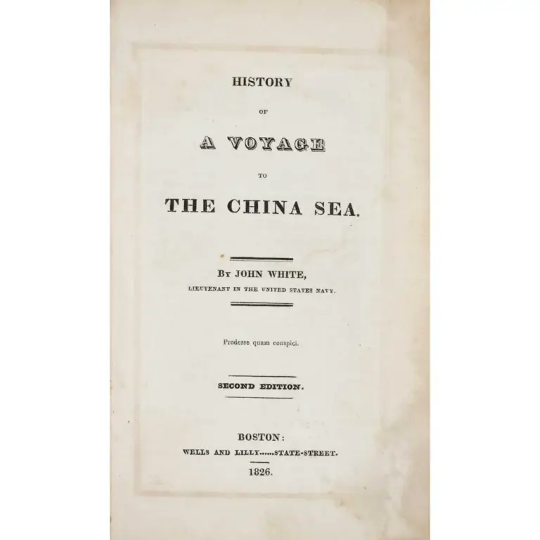 History of a Voyage to the China Sea