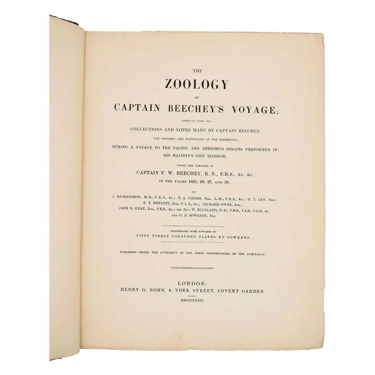 The Zoology of Captain Beechey’s Voyage; compiled from the collections and notes made by Captain Beechey, the officers and naturalist of the expedition (2)