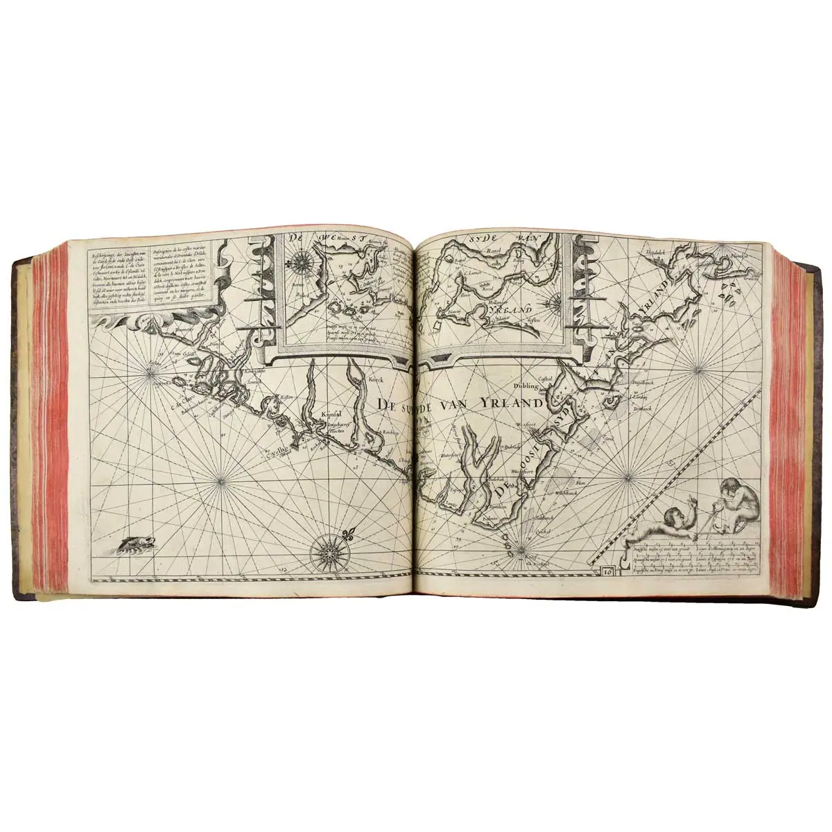 Le Flambeau de la Navigation, monstrant la description & delineation de toutes les costes & havres de la Meer occidentale, septentrionale, & orientale… (4)