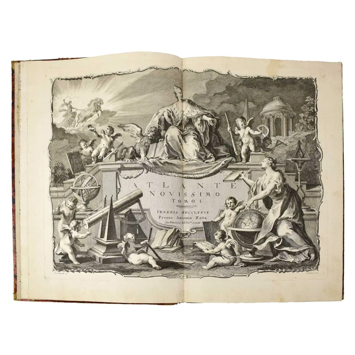 Atlante novissimo, illustrato ed accresciuto sulle osservazioni, e scoperte fatte dai più celebri e più recenti geografi, che ora per la prima volta si produce.