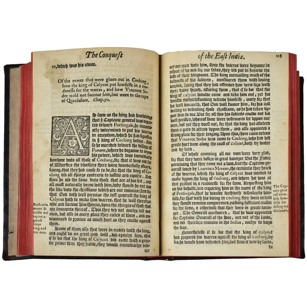The First Booke of the Historie of the Discoverie and Conquest of the East Indias, Enterprised by the Portingales, in their Daungerous Navigations… (3)