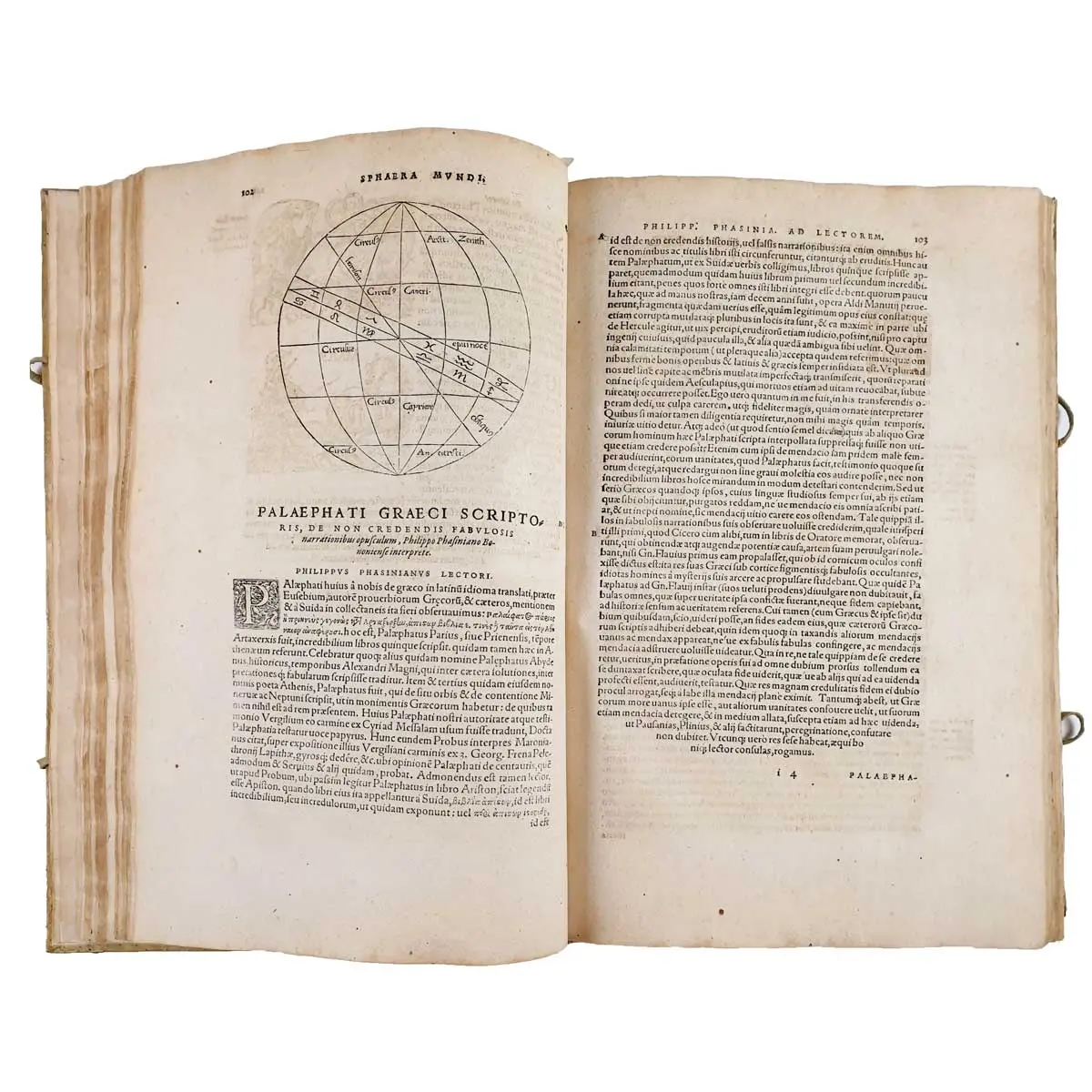 Fabularum liber, ad omnium poetarum lectionem mire necessarius, & nunc denuo excusus. Eiusdem poeticon astronomicon libri IV. Quibus accesserunt similis argumenti, Palaephati (5)