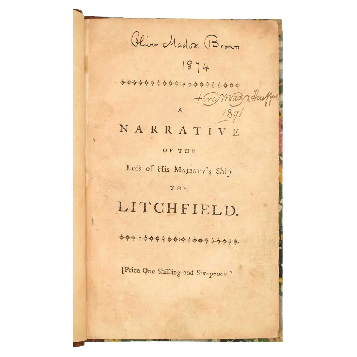 A Narrative of the Loss of His Majesty’s Ship the Litchfield, Captain Barton, on the Coast of Africa with an Account of the Sufferings of the Captain and the surviving Part of the Crew (2)
