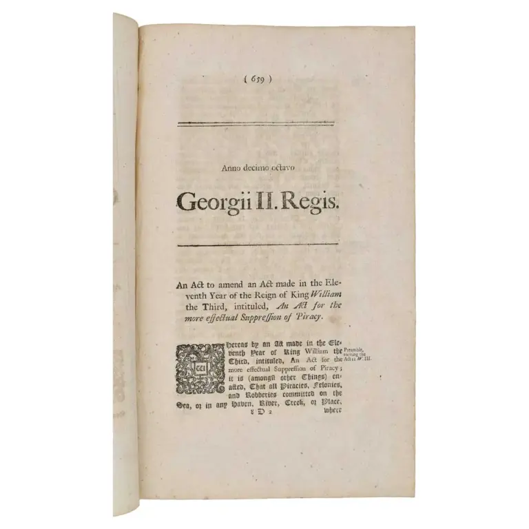 An Act to amend an Act made in the Eleventh Year of the Reign of King William the Third, intituled, An Act for the more effectual Suppression of Piracy.