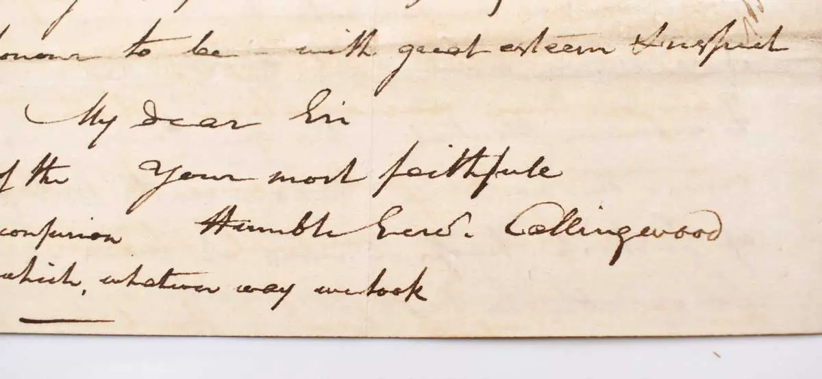 Autograph letter to His Excellency Lieutenant General Sir Hew Dalrymple, General Officer Commanding Northern District, and Acting Governor of Gibraltar (4)