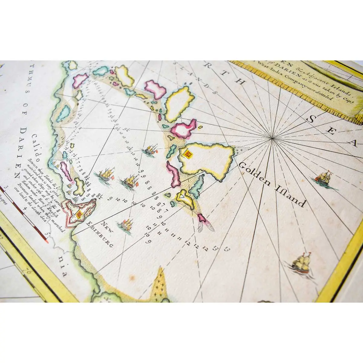 A New Map of ye Isthmus of Darien in America, The Bay of Panama, The Gulph of Vallona or St. Michael, with its Islands and Countries Adjacent (2)
