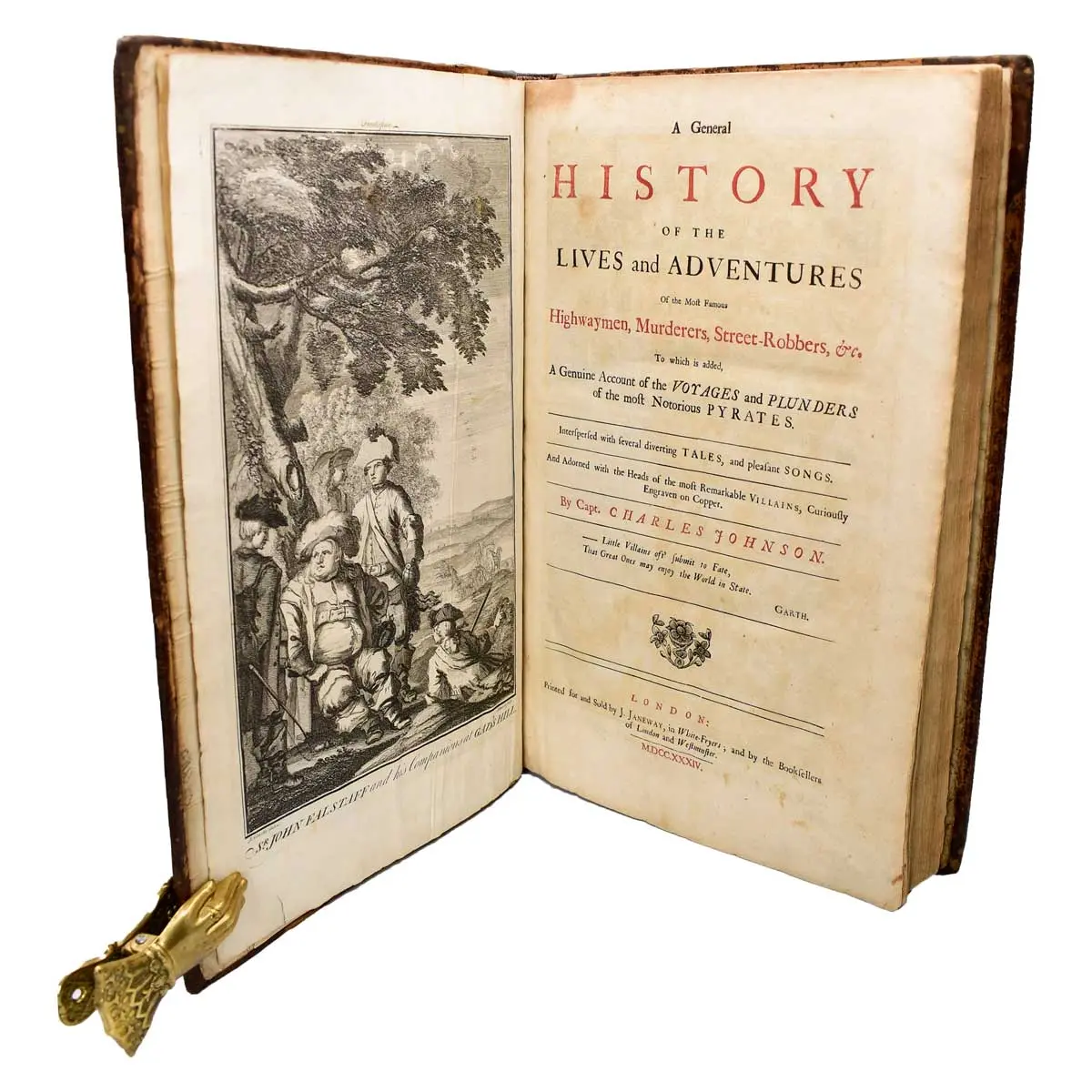 A General History of the Lives and Adventures of the Most Famous Highwaymen, Murders, Street-Robbers, To which is added A Genuine Account of the VOYAGES and PLUNDERS of the most Notorious PYRATES (2)