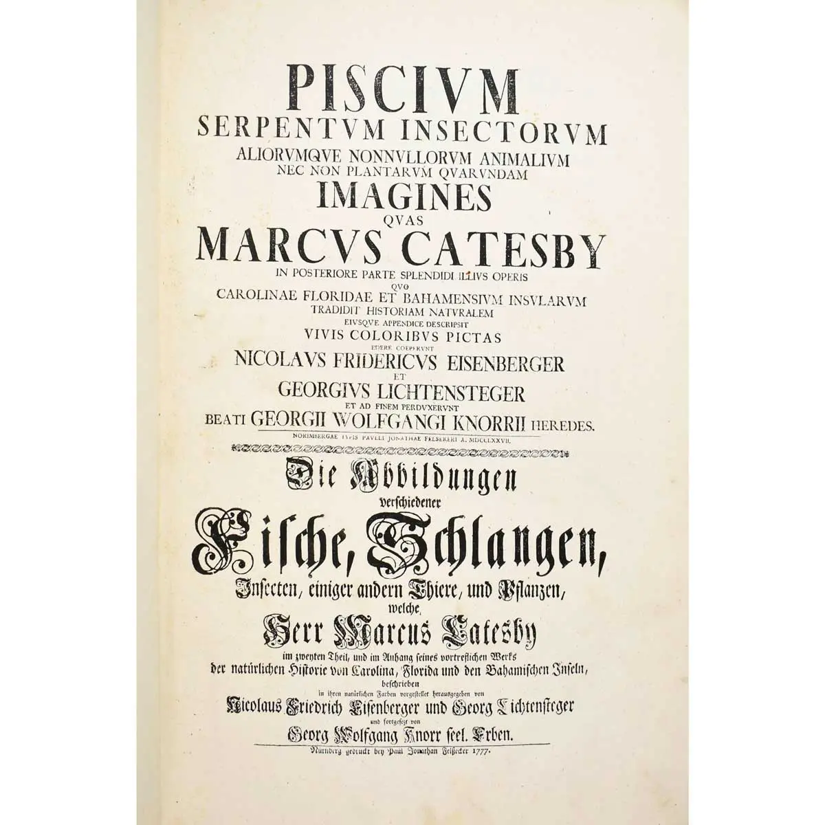 Piscium Serpentum Insectorum aliorumque nonnullorum animalium nec non plantarum quarundam imagines quas Marcus Catesby in posteriore parte splendidi illius operis quo Carolinae Floridae et (11)