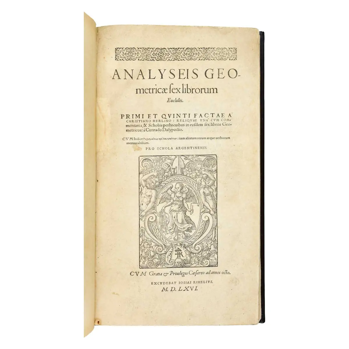 Analyseis geometricæ sex librorum Euclidis. Primi et quinti factae à Christiano Herlino : reliquæ unà cum commentariis, & scholiis perbrevibus in eosdem sex libros geometricos : à Cunrado Dasypodio (2)