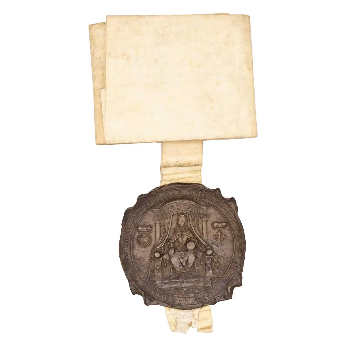 Exemplification of a Fine and Recovery in the Court of Common Pleas from John Stacy to Richard Lone for the Manor of Romshed (or Rumstead in Sevenoaks and Tonbridge) (2)