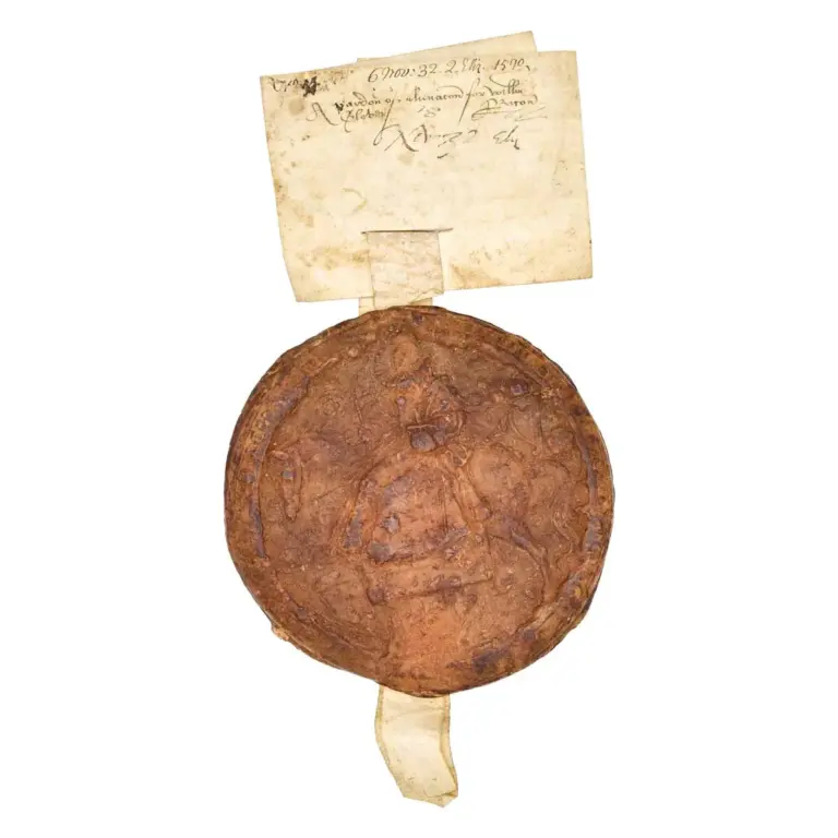 Very good impression of the Second Great Seal of Elizabeth I
