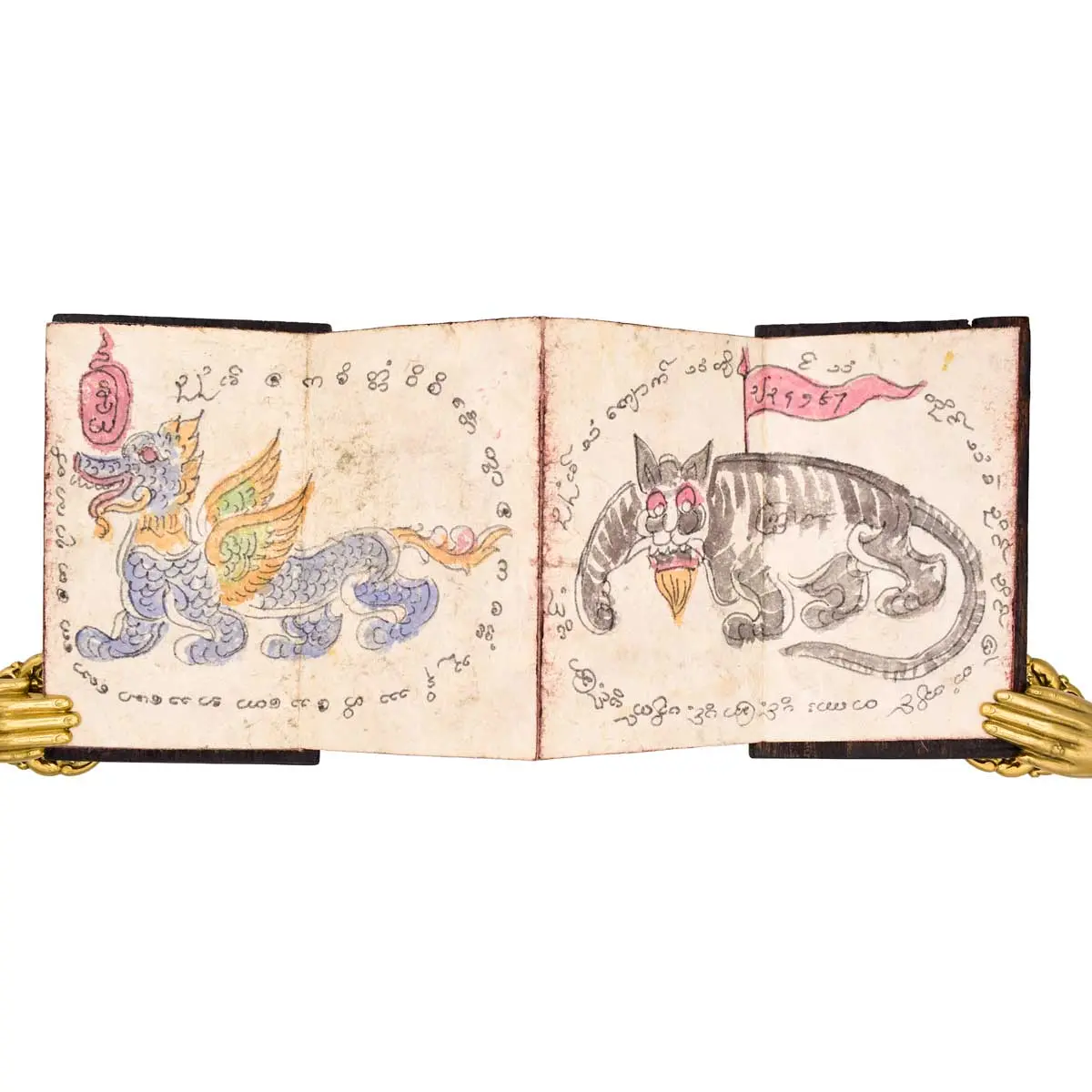 Burmese Parabaik Tattoo Flash Book (8)