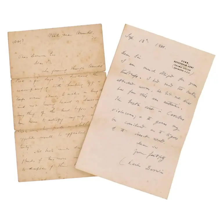 Important letter to Sir John Harmer on Carnivorous Beetles