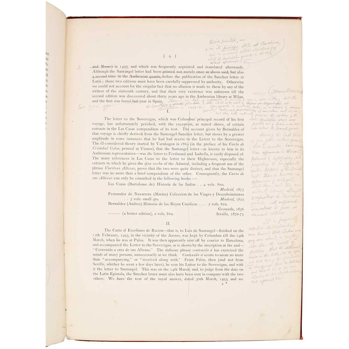 The Spanish Letter of Columbus to Luis de Sant’ Angel Escribano de Racion of the Kingdom of Arago Dated 15 February 1493 Reprinted in facsimile… (3)