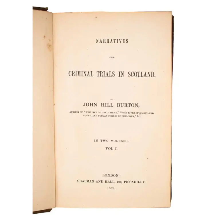 Narratives from Criminal Trials in Scotland