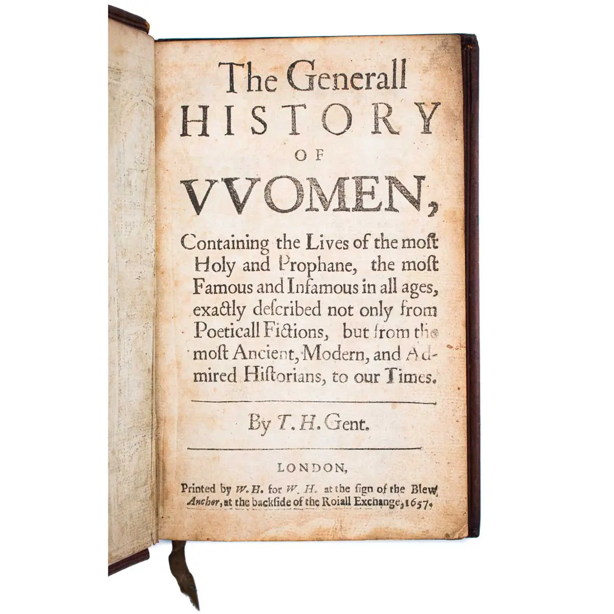 The Generall Historie of Women of the the most holy, most profane; The most Famous and Infamous in all Ages (2)