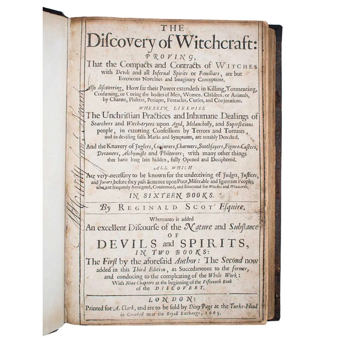 The Discovery of Witchcraft: Proving that the Compacts and Contracts of Witches with Devils and all Infernal Spirits or Familiars, are but Erroneous Novelties and Imaginary Conceptions (2)