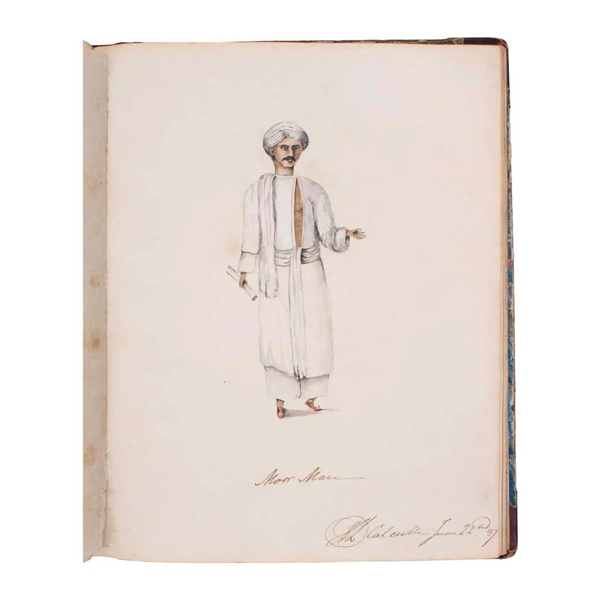 Illustrated Manuscript Notebook of J. Longden, Surgeon on East Indiaman Protector, 1837-8 (5)