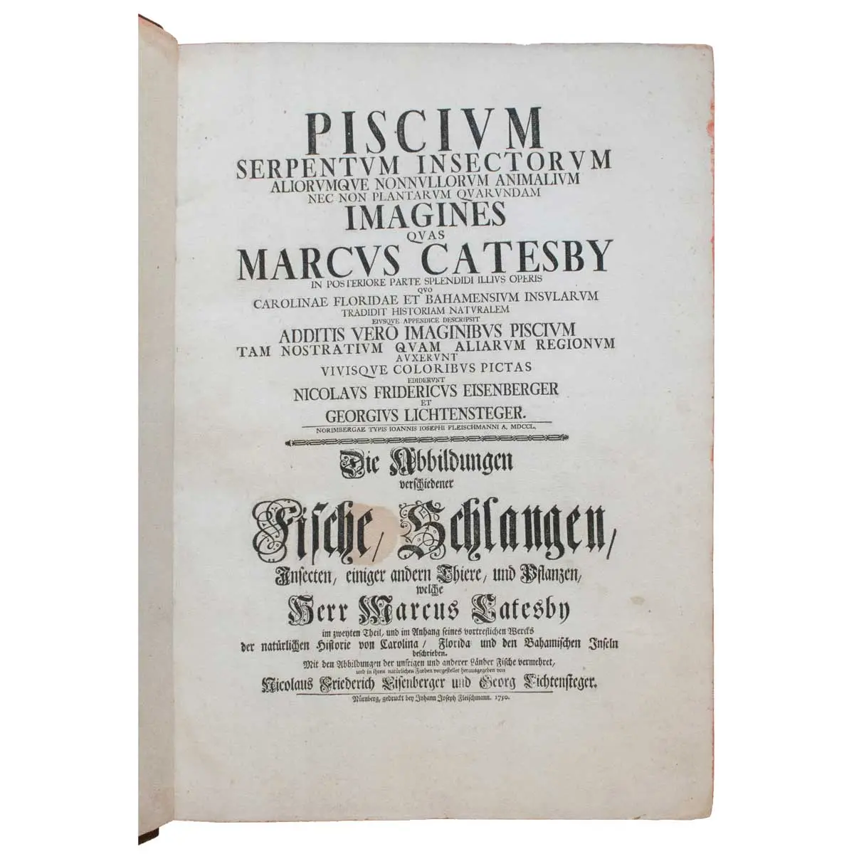 Piscium Serpentum Insectorum aliorumque nonnullorum animalium nec non plantarum quarundam imagines quas Marcus Catesby in posteriore parte splendidi illius operis quo Carolinae Floridae et (9)