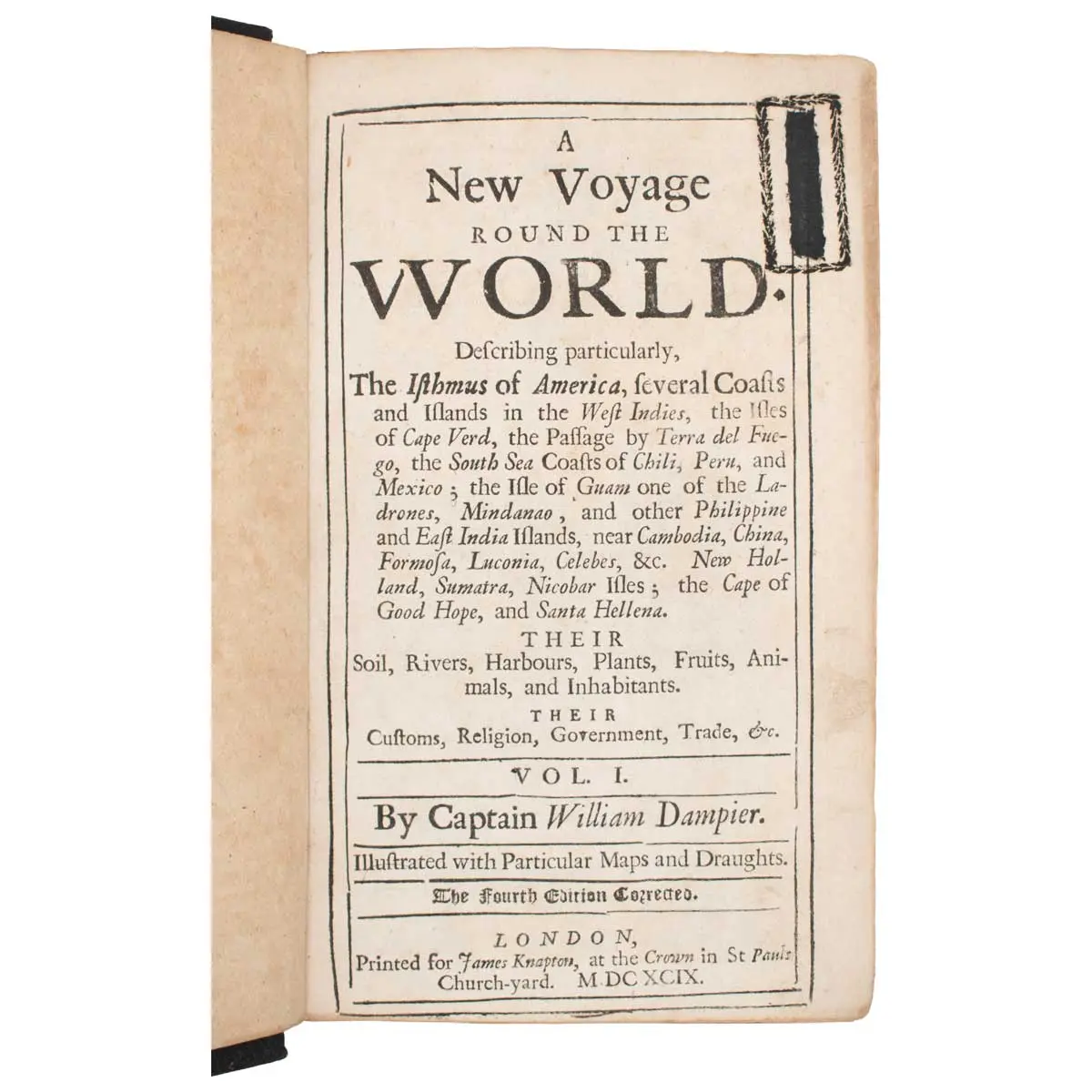 A New Voyage Round the World, Describing particularly, The Isthmus of America, several Coasts and Islands in the West Indies, the Isles of Cape Verd, the Passage by Terra del Fuego (2)