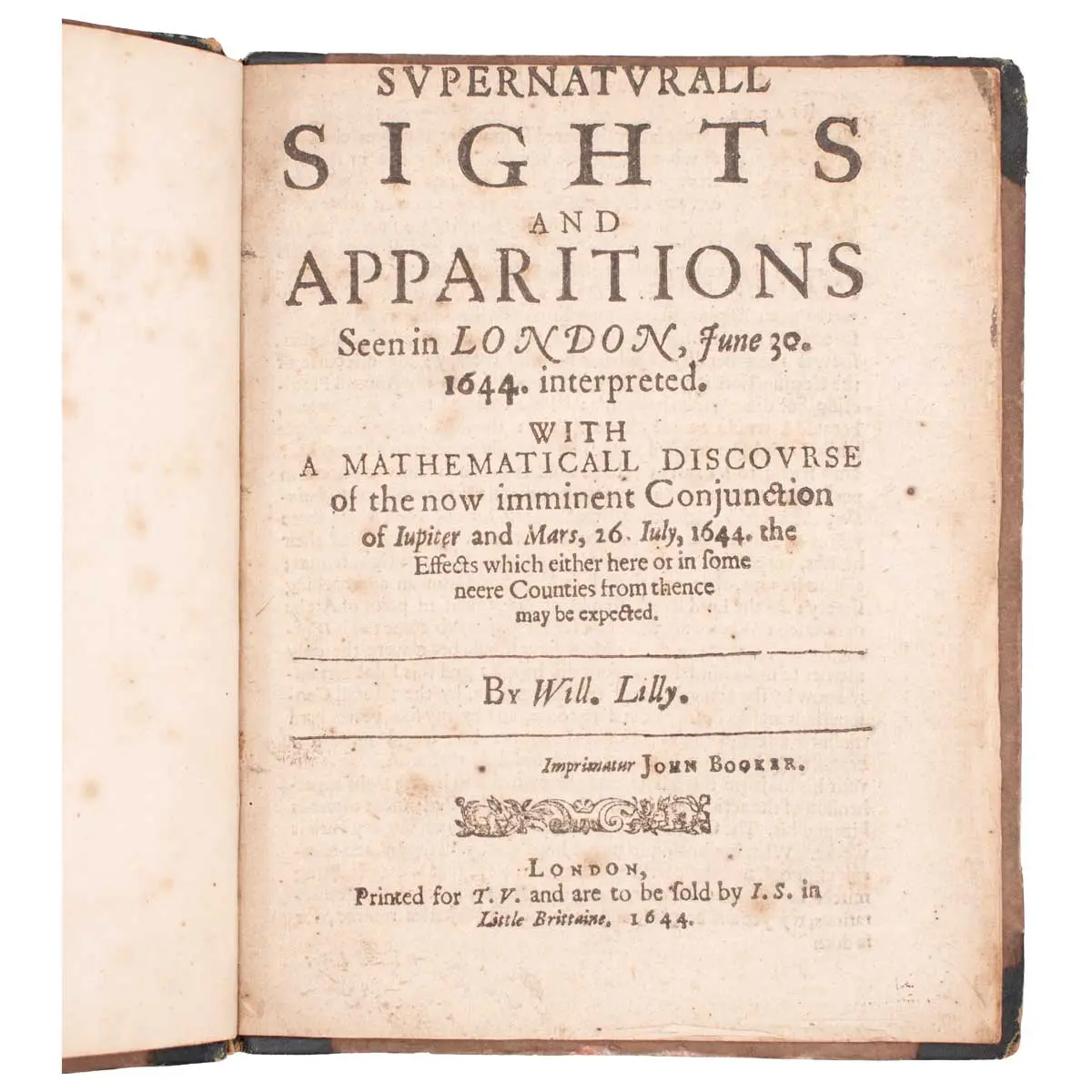 Supernatural Sights and Apparitions Seen in London, June 30 1644