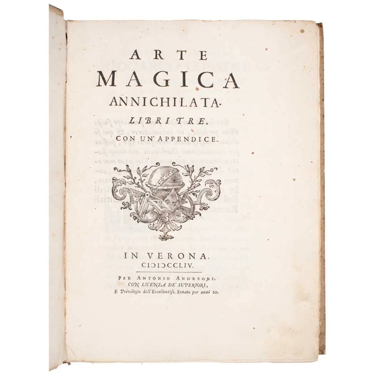Arte Magica annichilata. Libri Tre.