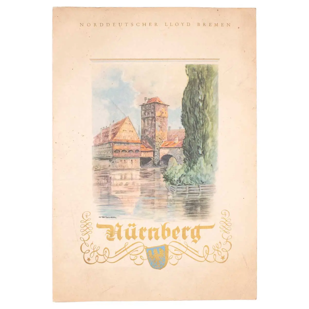 Menu for the S.S. Europa