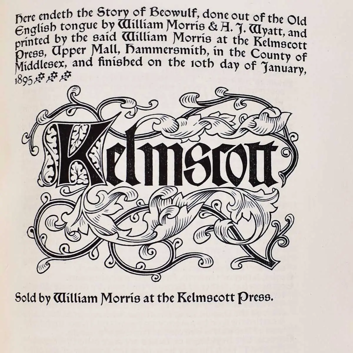 The Tale of Beowulf [Done Out of the Old English Tongue by William Morris & A.J. Wyatt] (3)