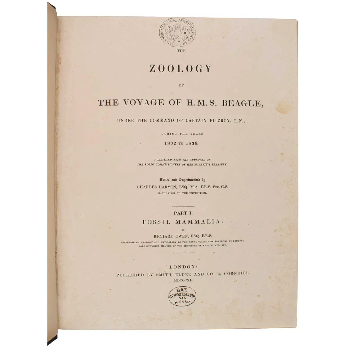 The Zoology of the Voyage of the Beagle, under the Command of Captain Robert FitzRoy, R.N., during the Years 1832 to 1836 (2)