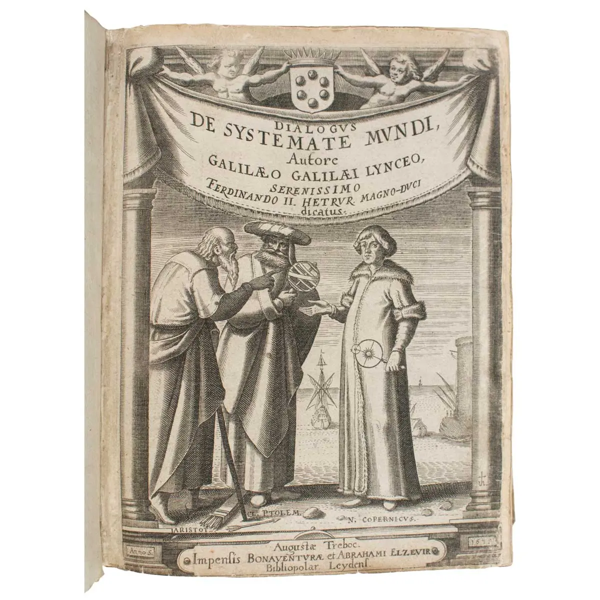 Systema cosmicum... in quo quatuor dialogis, de duobus maximis mundi systematibus, Ptolemaico & Copernicano, utriusque rationibus philosophicis ac naturalibus indefinite propositis, differitur