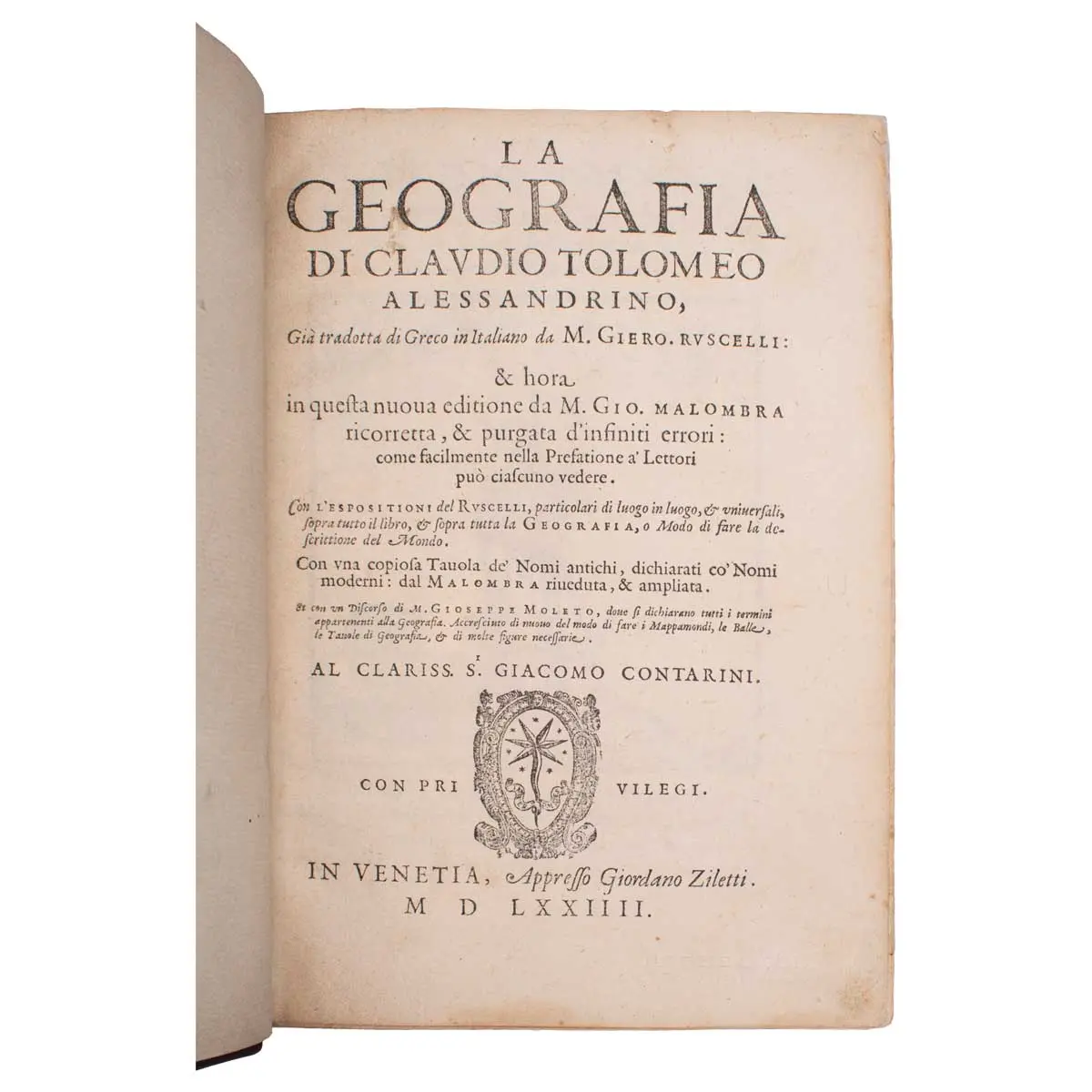 La Geografia di Claudio Tolomeo Alessandrino. Translated from the Greek by G. Ruscelli (2)