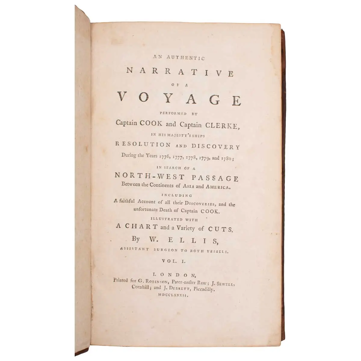 An Authentic Narrative of a Voyage Performed by Captain COOK and Captain CLERKE, in His Majesty’s Ships RESOLUTION and DISCOVERY during the Years 1776, 1777, 1778, 1779 and 1780 (2)