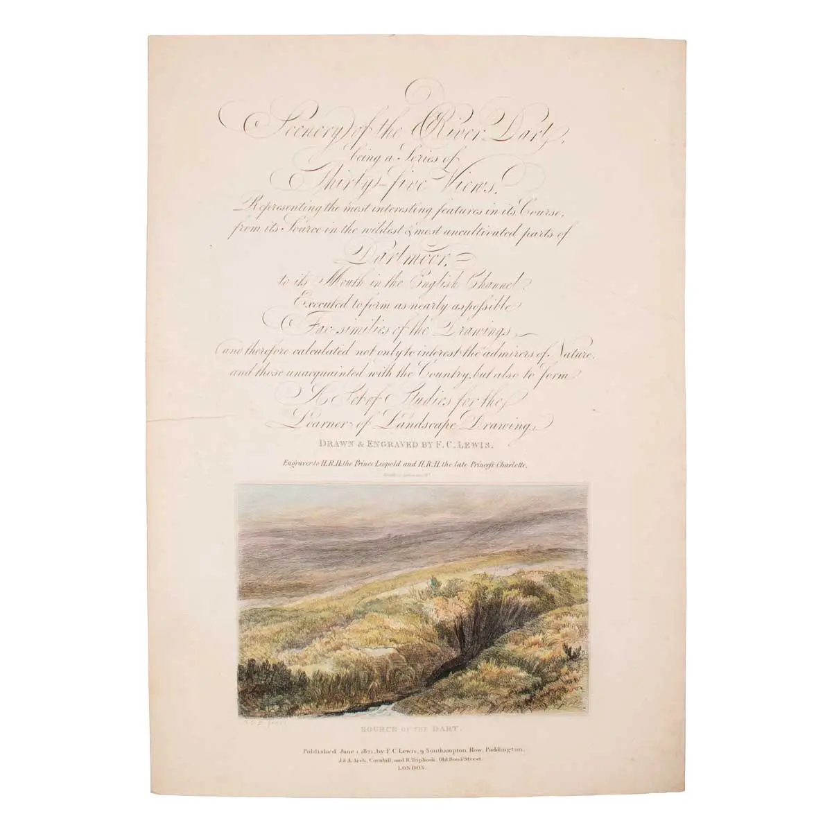 Scenery of the River Dart, Being a Series of Thirty-Five Views, Representing the most interesting features in its Course, from its Source in the mildest & most uncultivated parts of Dartmoor (4)