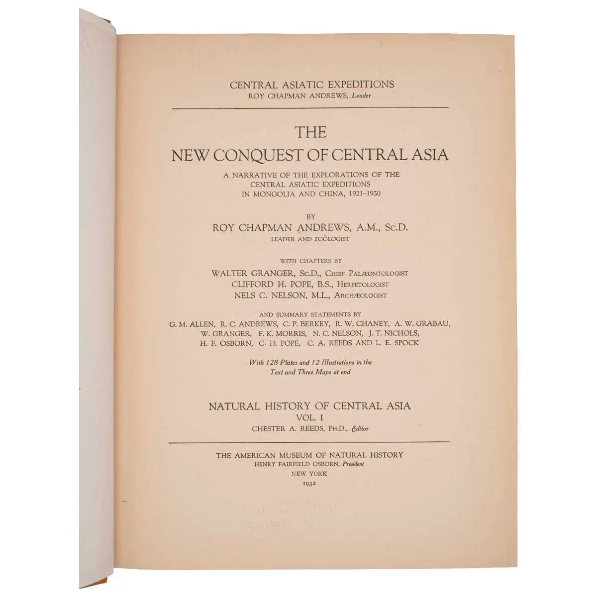 Natural History of Central Asia.  (8)