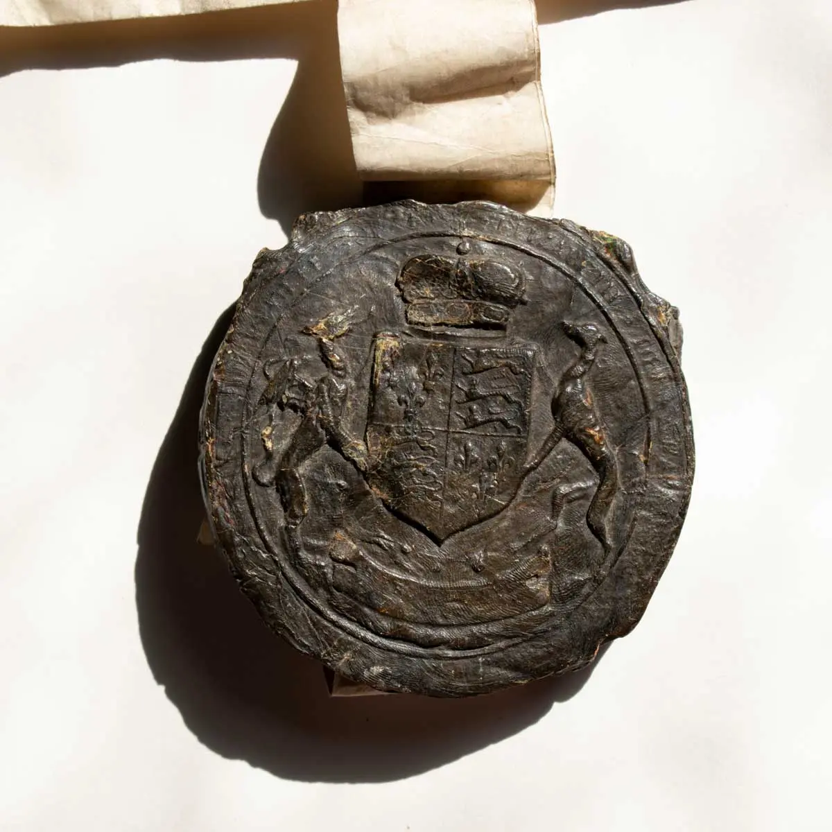 A Very Good Impression of the Seal of the Court of Common Pleas used by Elizabeth I (2)