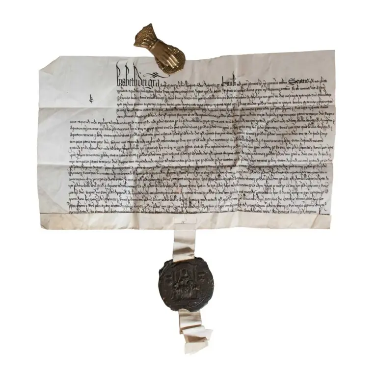 A Very Good Impression of the Seal of the Court of Common Pleas used by Elizabeth I
