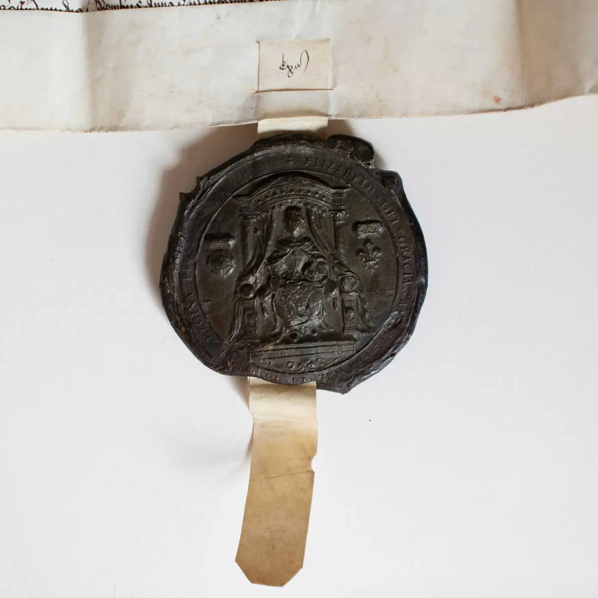 A Very Good Impression of the Seal of the Court of Common Pleas used by Elizabeth I (2)