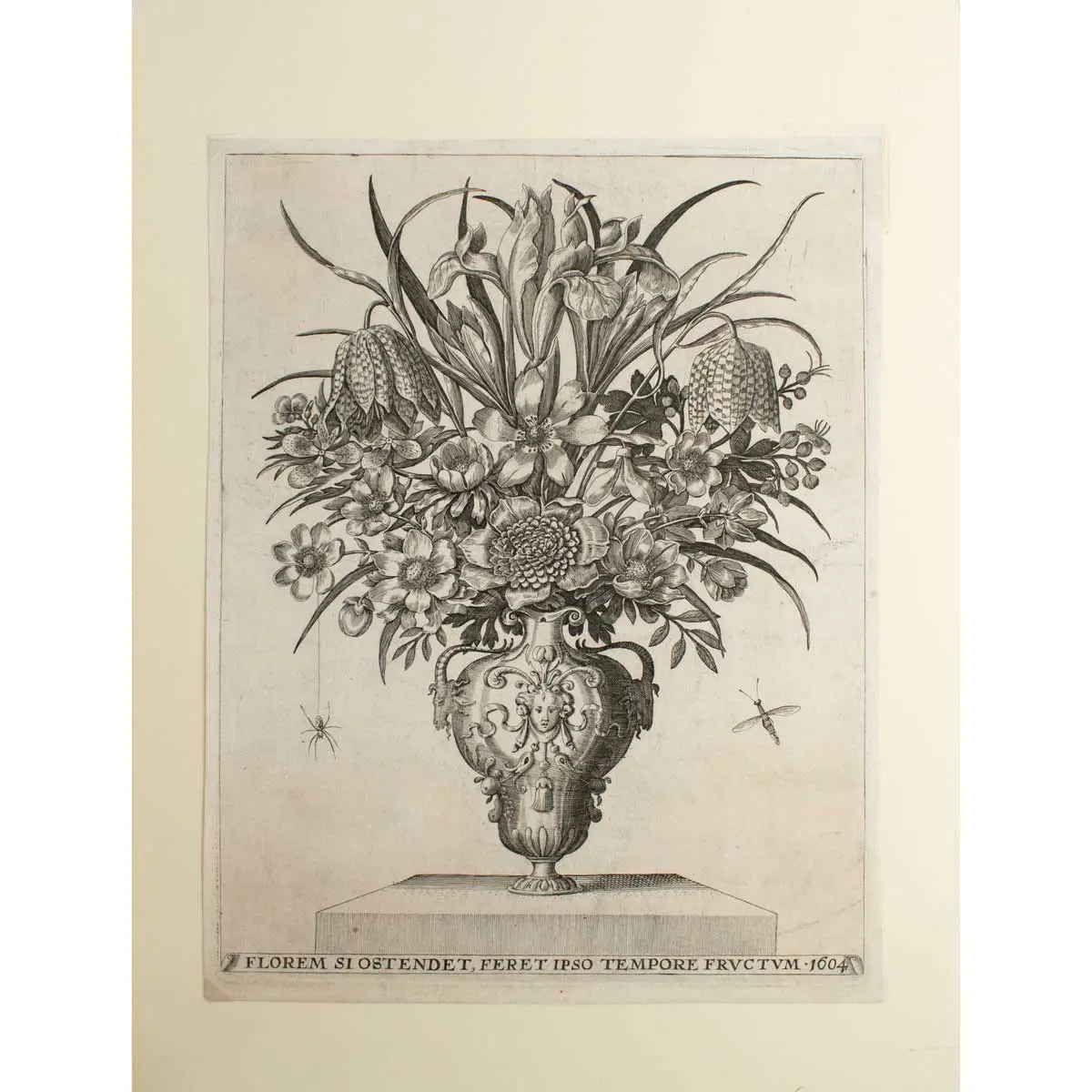 [Six Bunches of Flowers in Vases] A Suite of Emblematic Florilegium Engravings (3)