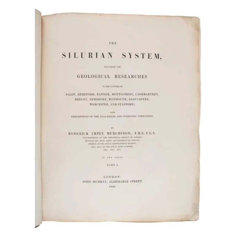 The Silurian System, Founded on Geological Researches in the Counties of Salop, Hereford, Radnor, Montgomery, Caermarthen, Brecon, Pembroke, Monmouth, Gloucester, Worcester, and Stafford