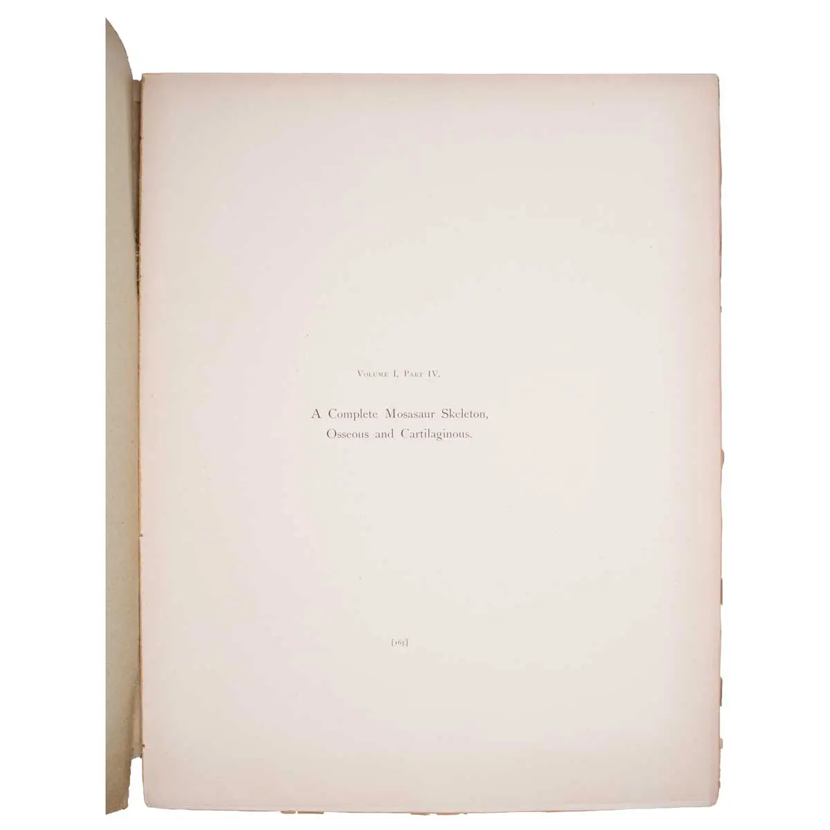Memoirs of the American Museum of Natural History. Volume I, Parts IV and V. Part IV. — A Complete Mosasaur Skeleton, Osseous and Cartilaginous. Part V. — A Skeleton of Diplodocus (2)