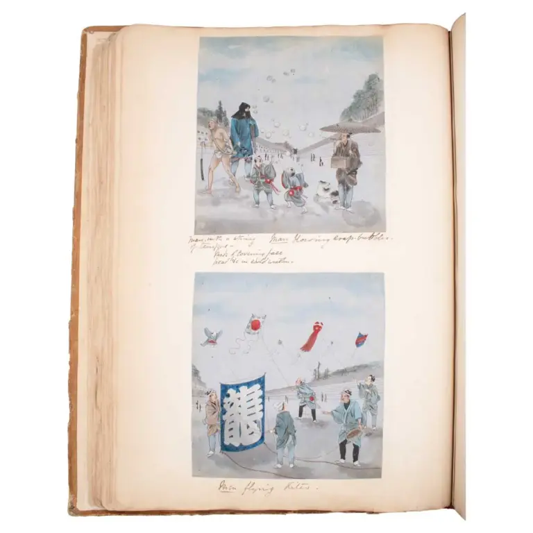 Photograph and Watercolour Album of Japan and China