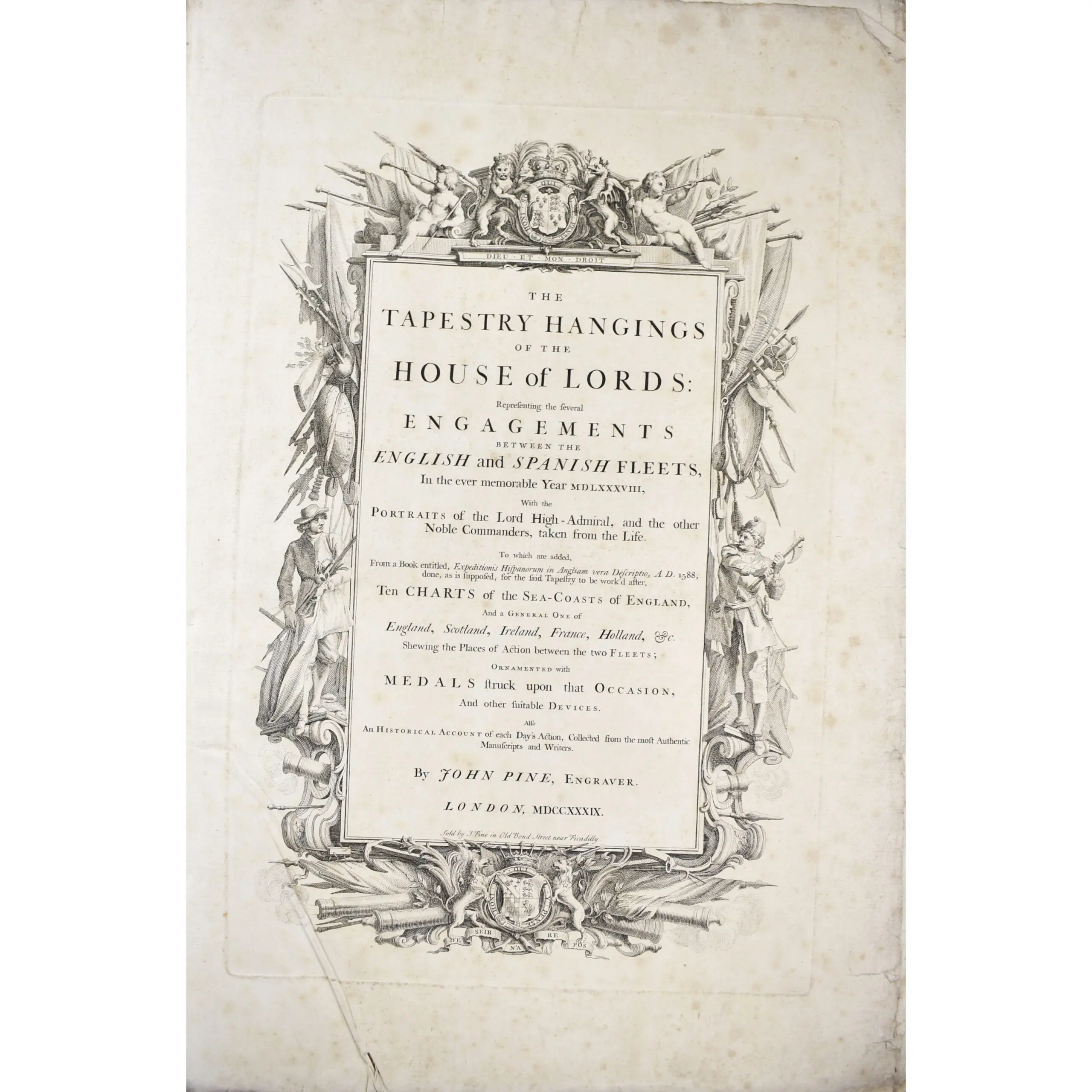 The Tapestry Hangings of the House of Lords: Representing the several engagements between the English and Spanish fleets, in the ever memorable year MDLXXXVIII (2)