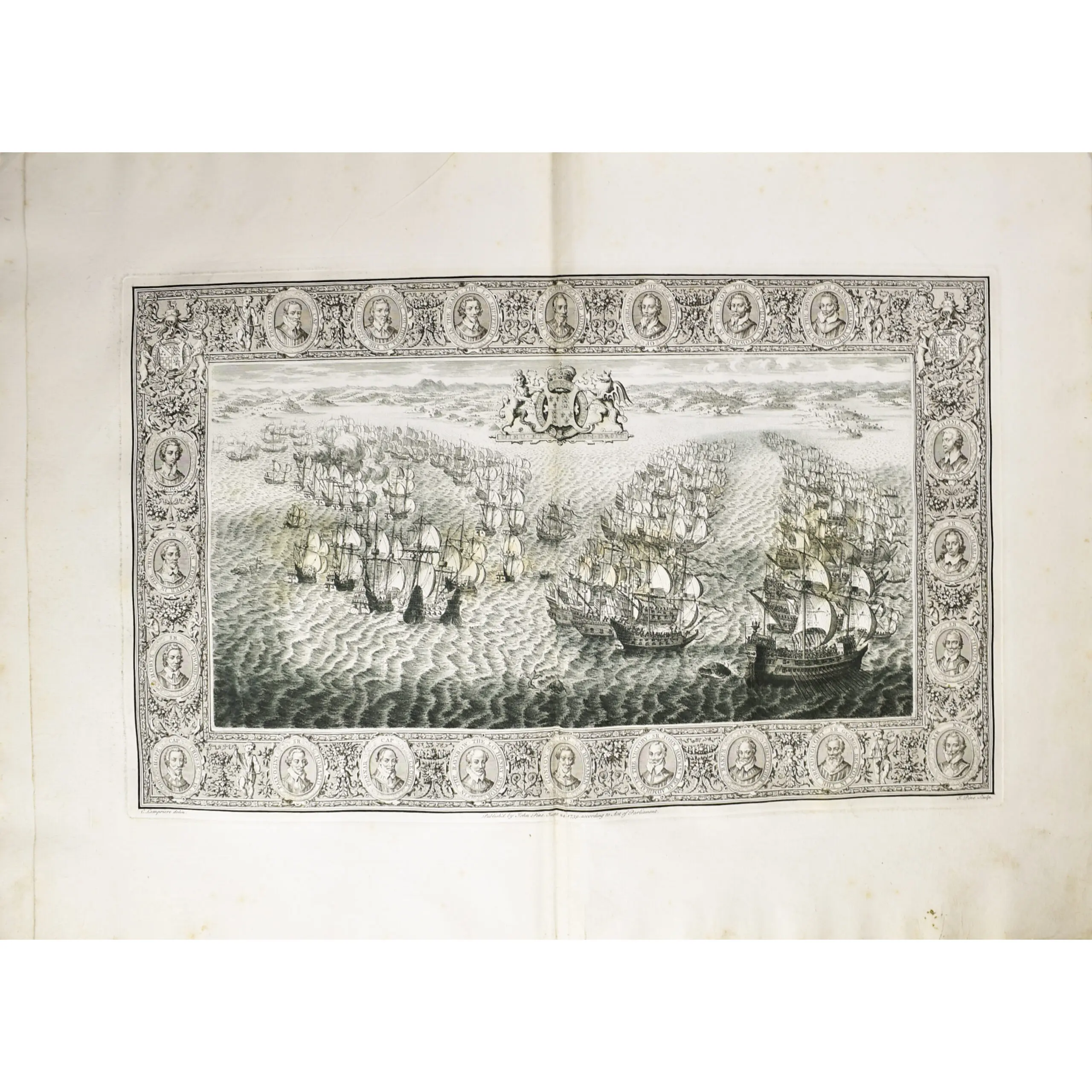 The Tapestry Hangings of the House of Lords: Representing the several engagements between the English and Spanish fleets, in the ever memorable year MDLXXXVIII (7)