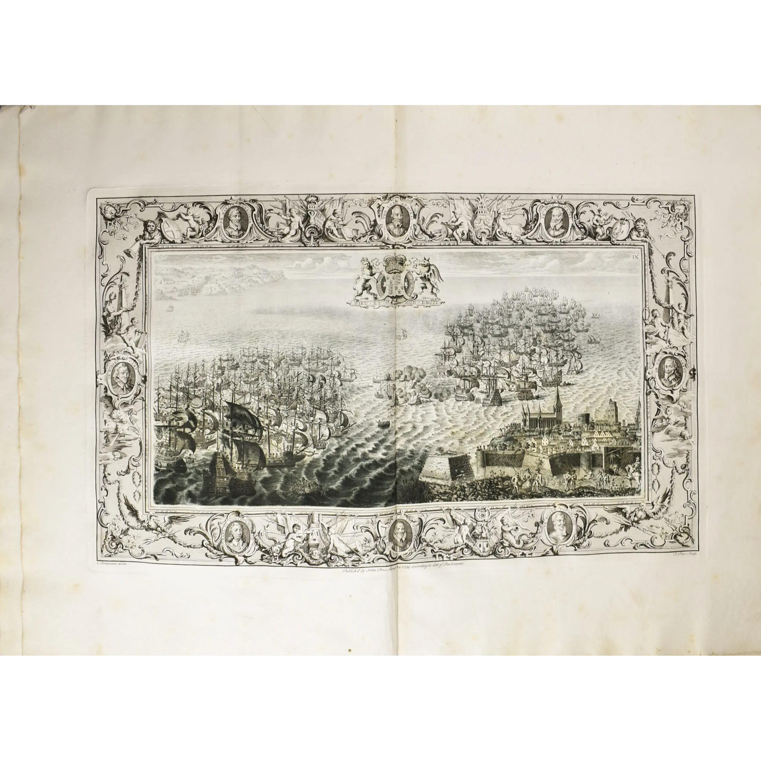 The Tapestry Hangings of the House of Lords: Representing the several engagements between the English and Spanish fleets, in the ever memorable year MDLXXXVIII (6)