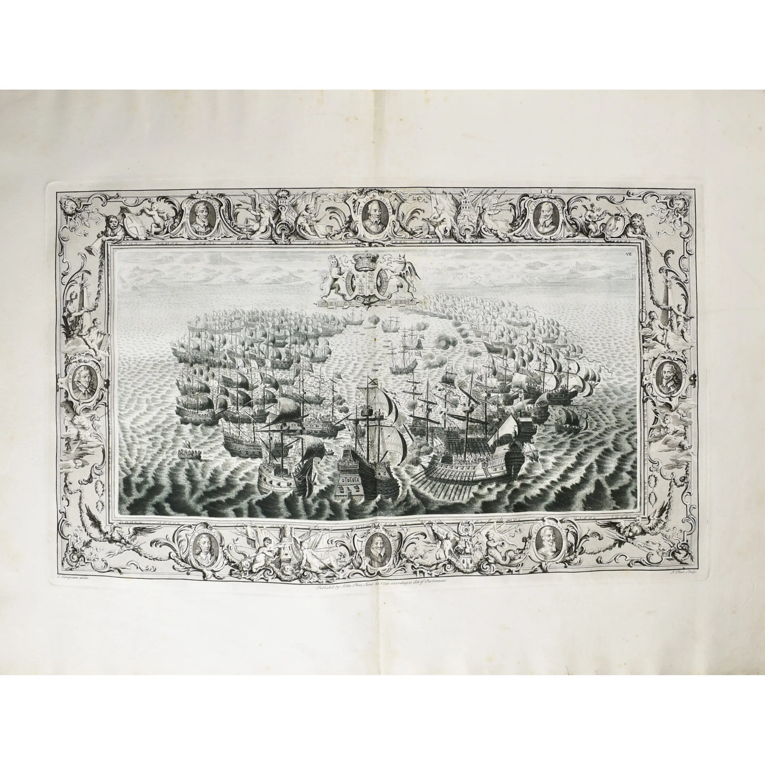 The Tapestry Hangings of the House of Lords: Representing the several engagements between the English and Spanish fleets, in the ever memorable year MDLXXXVIII (4)