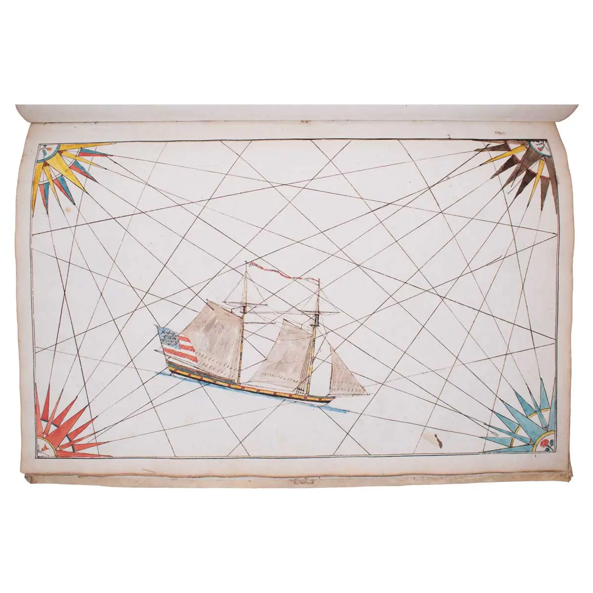 An Exceptional Illustrated Manuscript Log – “His Book Made at Jersey” (2)