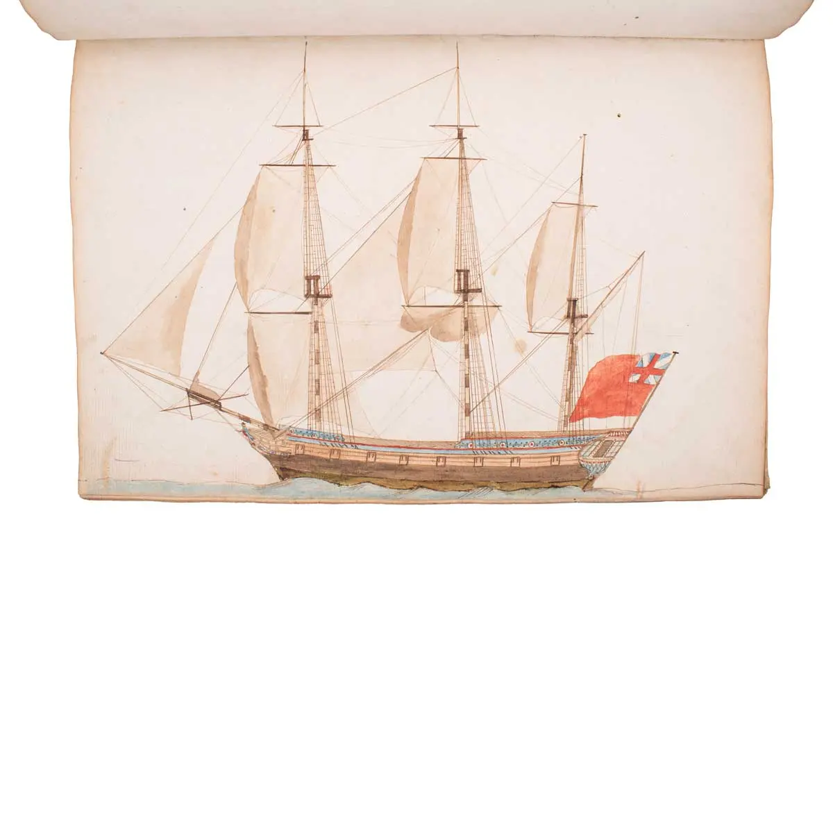 An Exceptional Illustrated Manuscript Log - “His Book Made at Jersey”