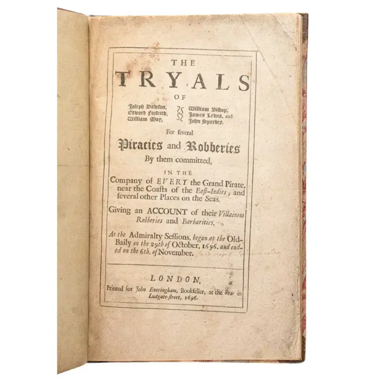 The Tryals of Joseph Dawson, Edward Forseith, William May, William Bishop, James Lewis, and John Sparkes. For Several Piracies and Robberies by them committed